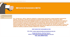 Desktop Screenshot of conmutadortelefonico.reparaciondeconmutadores.com.mx